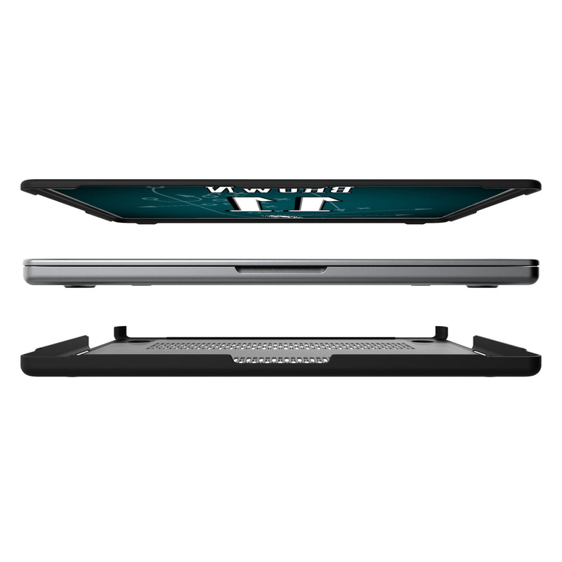 A.J. Brown Philadelphia Eagles 11 Ready MacBook Laptop Case Split.Jpg