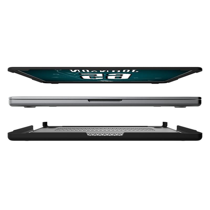 Lane Johnson Philadelphia Eagles 65 Game Tactic MacBook Laptop Case for Apple MacBook Split.Jpg
