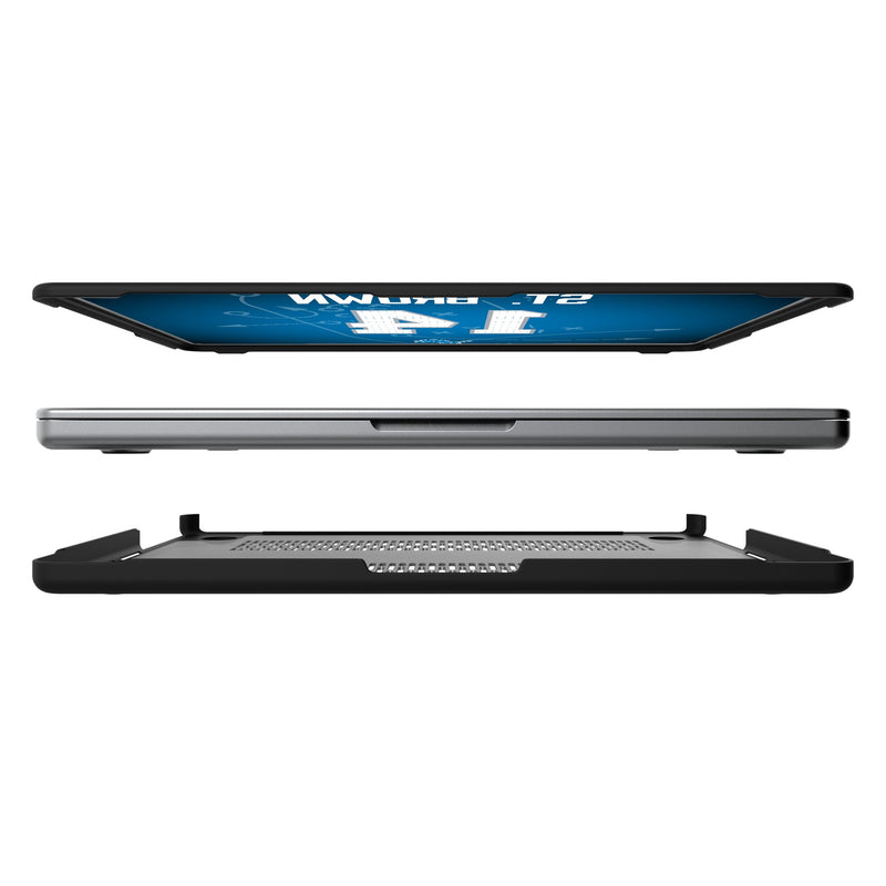 Amon-Ra St. Brown Detroit Lions 14 Ready MacBook Laptop Case Split.Jpg