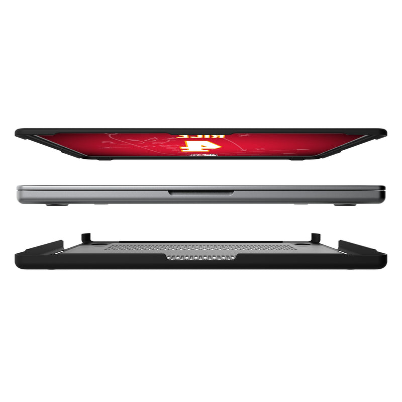 Rashee Rice Kansas City Chiefs 4 Ready MacBook Laptop Case Split.Jpg