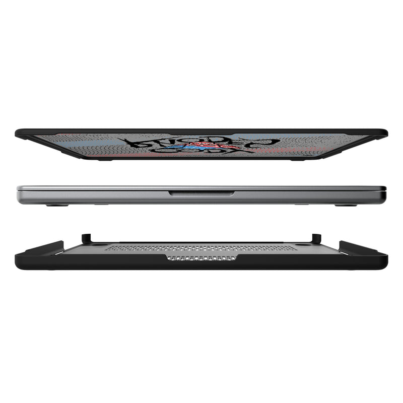 Cody Rhodes Steel MacBook Laptop Case for Apple MacBook Split.Jpg