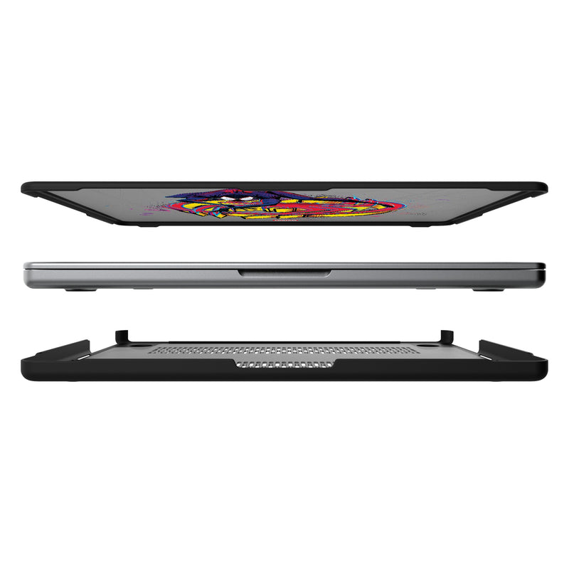 Marvel Miles Morales Badge MacBook Laptop Case for Apple MacBook Split.Jpg