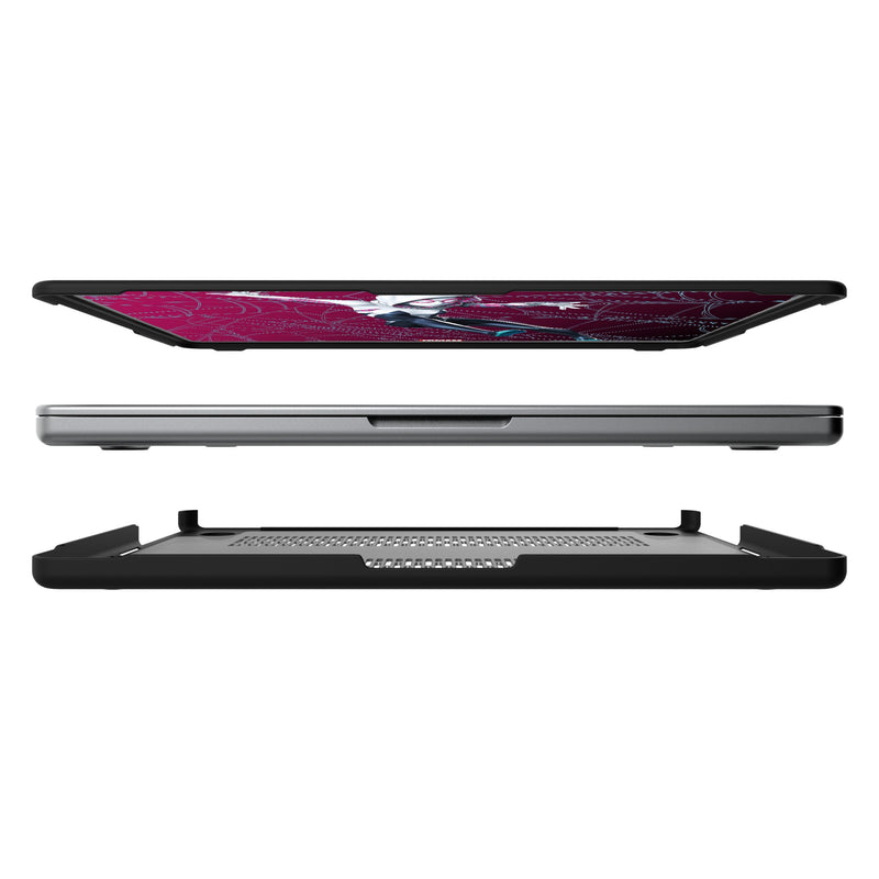 Marvel Spider-Gwen MechLine MacBook Laptop Case Split.Jpg