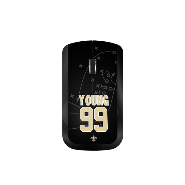 Chase Young New Orleans Saints 99 Ready Wireless Mouse