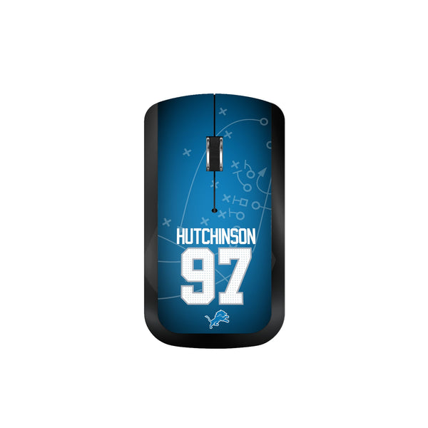 Aidan Hutchinson Detroit Lions 97 Ready Wireless Mouse