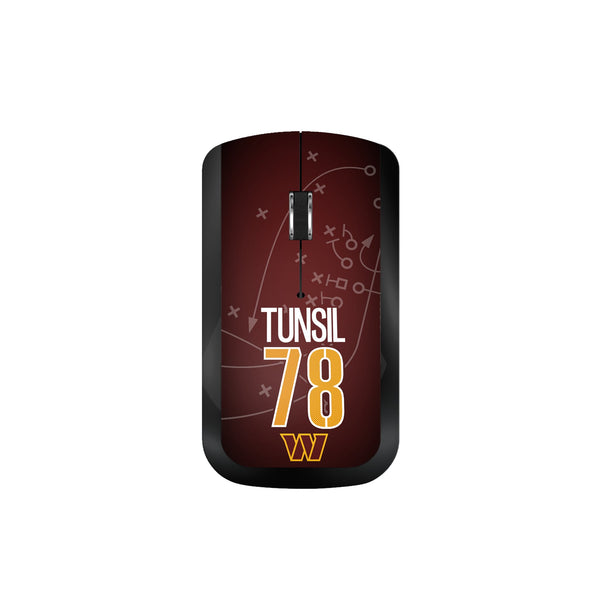Laremy Tunsil Washington Commanders 78 Game Tactic Wireless Mouse