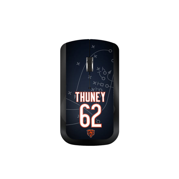 Joe Thuney Chicago Bears 62 Game Tactic Wireless Mouse