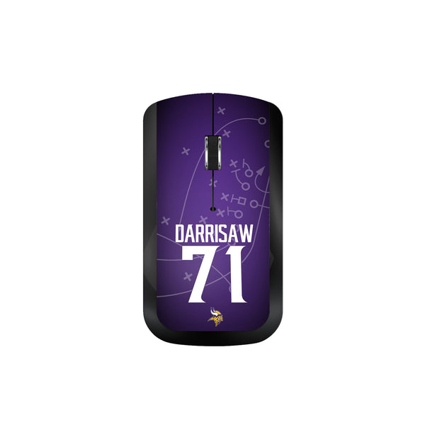 Christian Darrisaw Minnesota Vikings 71 Ready Wireless Mouse
