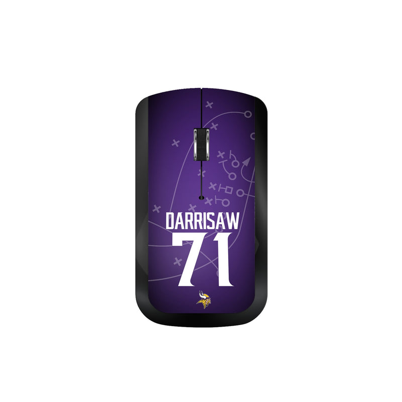 Christian Darrisaw Minnesota Vikings 71 Ready Wireless Mouse