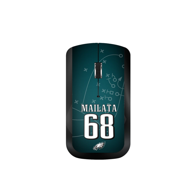 Jordan Mailata Philadelphia Eagles 68 Ready Wireless Mouse