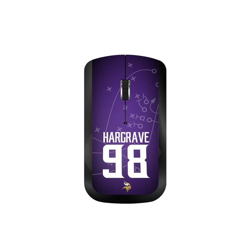 Javon Hargrave Minnesota Vikings 98 Game Tactic Wireless Mouse