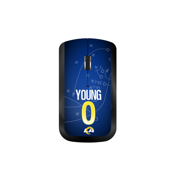 Byron Young Los Angeles Rams 0 Ready Wireless Mouse