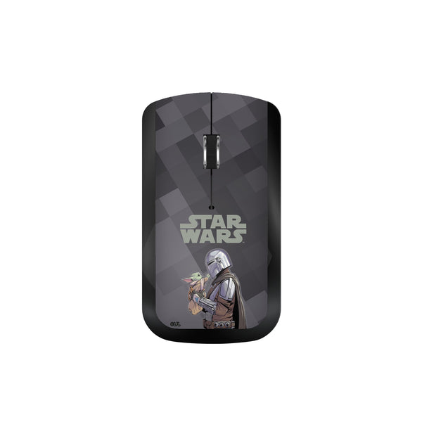 Star Wars: The Mandalorian Grogu and Din Djarin Color Block Wireless Mouse