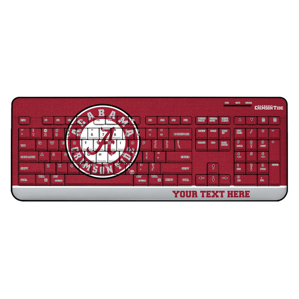 University of Alabama Crimson Tide Personalized Endzone Solid Wireless USB Keyboard