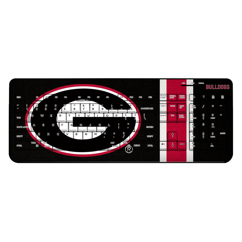 University of Georgia Bulldogs Stripe Wireless USB Keyboard