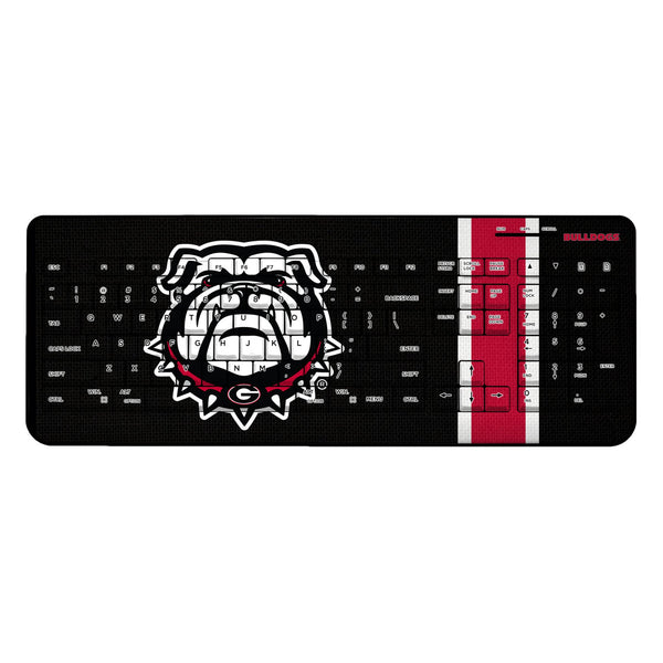 University of Georgia Bulldogs Uga Stripe Wireless USB Keyboard