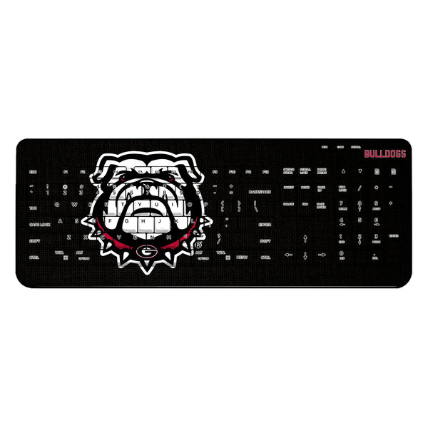 University of Georgia Bulldogs Uga Solid Wireless USB Keyboard