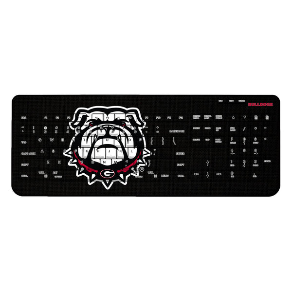 University of Georgia Bulldogs Uga Solid Wireless USB Keyboard