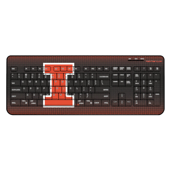 University of Illinois Fighting Illini Linen Wireless USB Keyboard