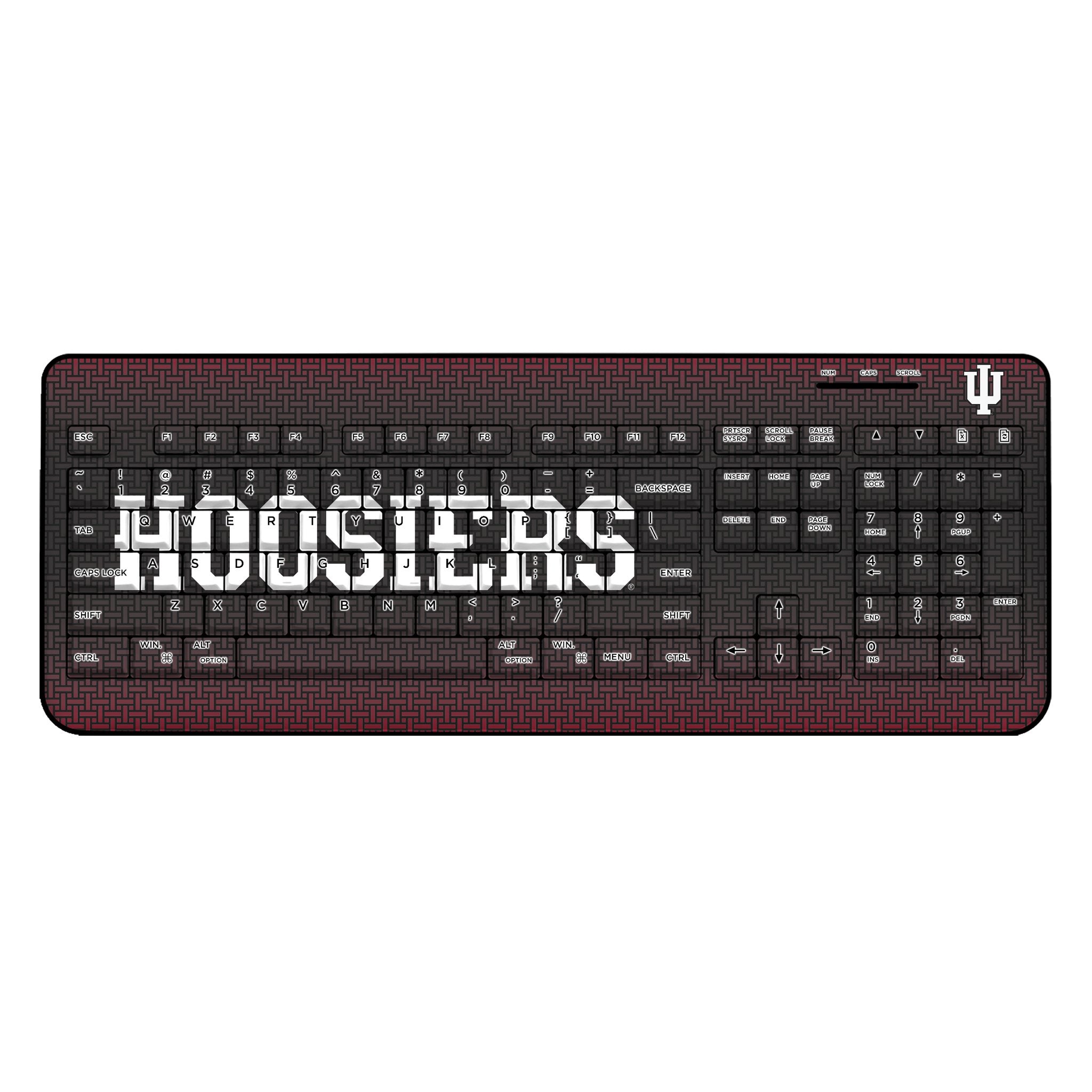 Indiana University Hoosiers Linen Wireless USB Keyboard