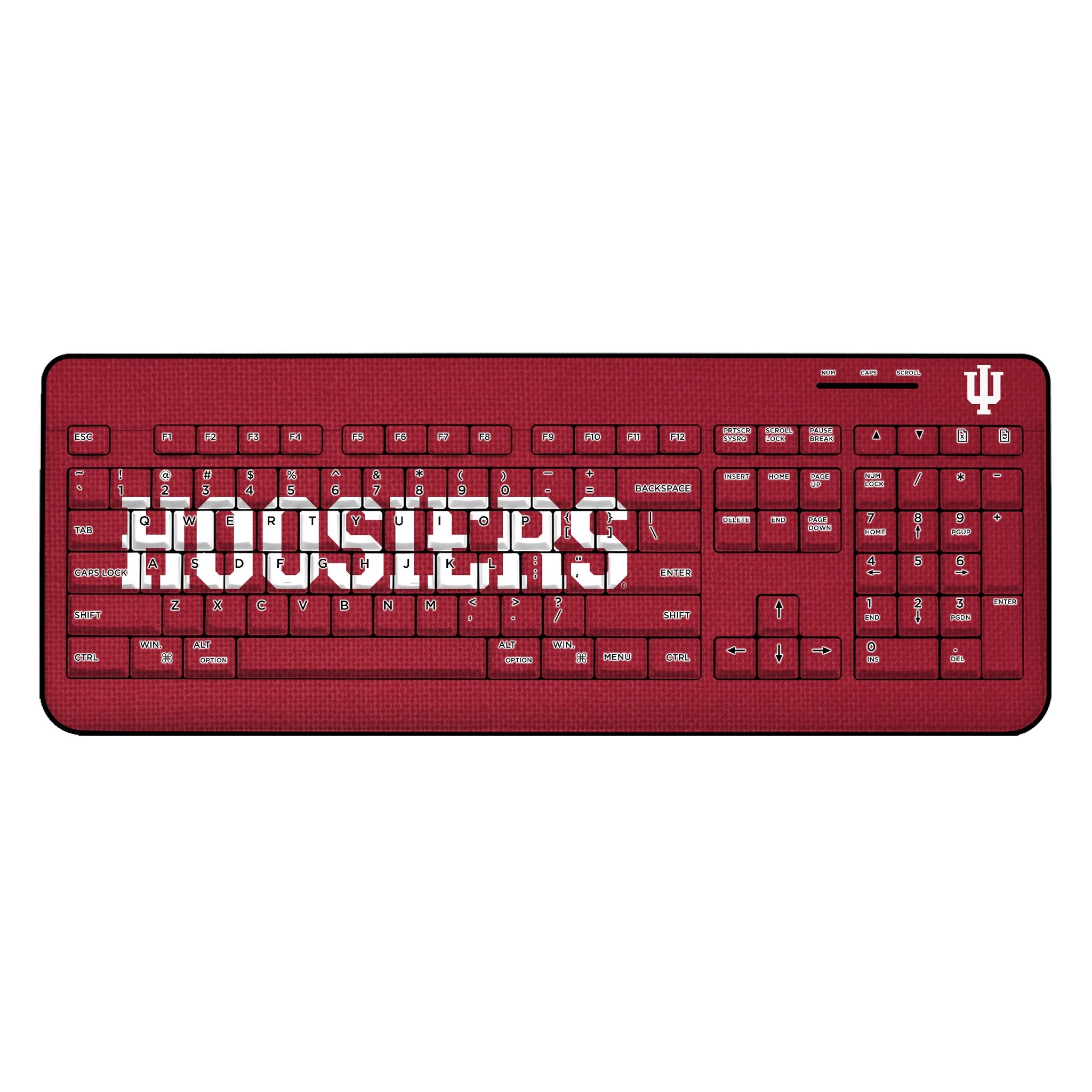 Indiana University Hoosiers Solid Wireless USB Keyboard