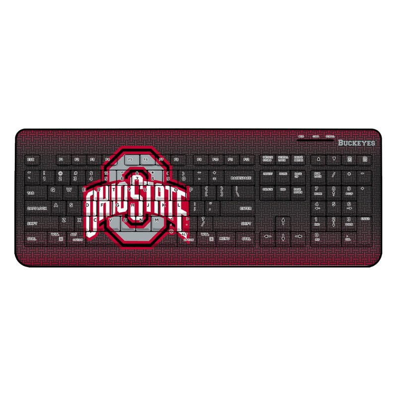 Ohio State University Buckeyes Linen Wireless USB Keyboard