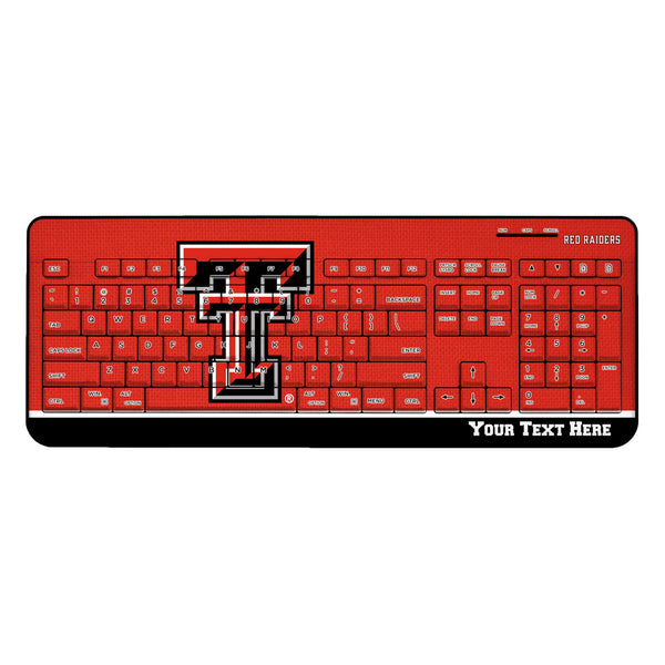 Texas Tech Red Raiders Personalized Endzone Solid Wireless USB Keyboard