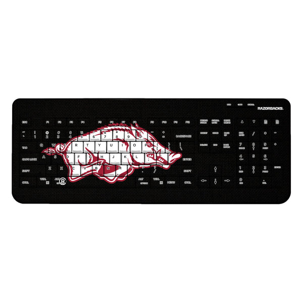 University of Arkansas Fayetteville Razorbacks Solid Wireless USB Keyboard