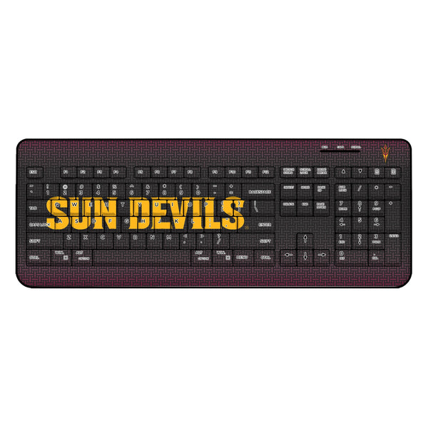 Arizona State University Sun Devils Linen Wireless USB Keyboard