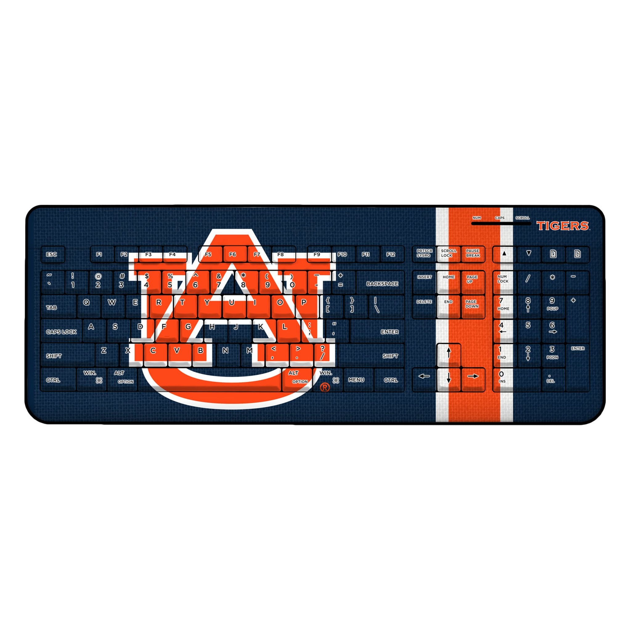 University of Auburn Tigers Stripe Wireless USB Keyboard