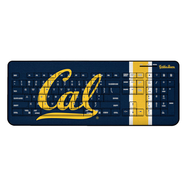 University of California Berkeley Golden Bears Stripe Wireless USB Keyboard