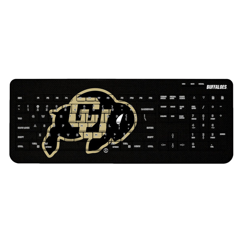 University of Colorado Buffaloes Solid Wireless USB Keyboard