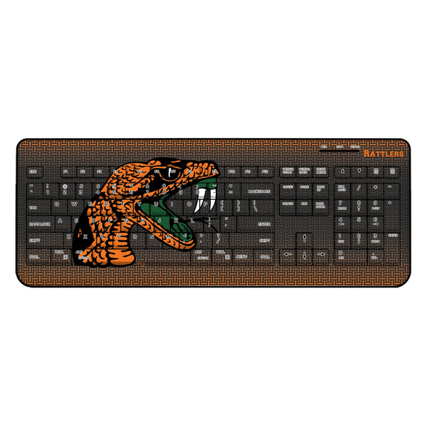 Florida A&M University Rattlers Linen Wireless USB Keyboard