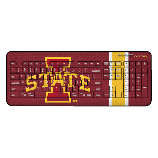 Iowa State University Cyclones Stripe Wireless USB Keyboard