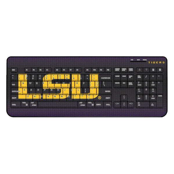 Louisiana State University Tigers Linen Wireless USB Keyboard