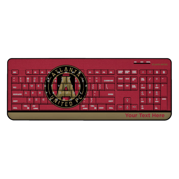 Atlanta United FC Personalized Endzone Solid Wireless USB Keyboard