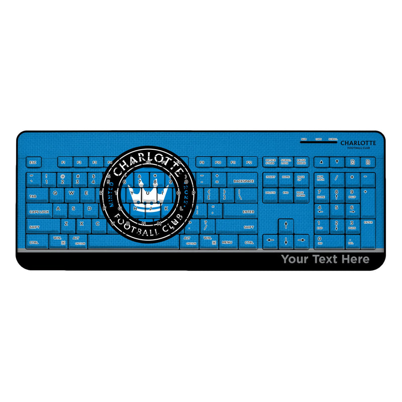 Charlotte FC Personalized Endzone Solid Wireless USB Keyboard
