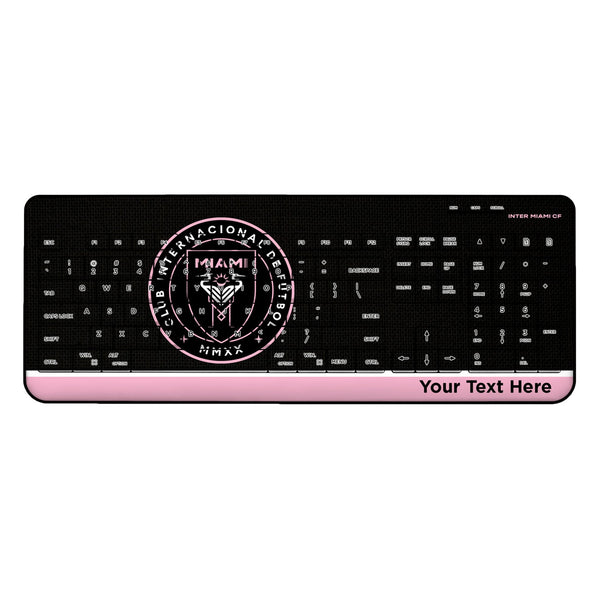 Inter Miami CF Personalized Endzone Solid Wireless USB Keyboard