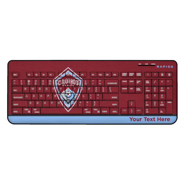 Colorado Rapids Personalized Endzone Solid Wireless USB Keyboard