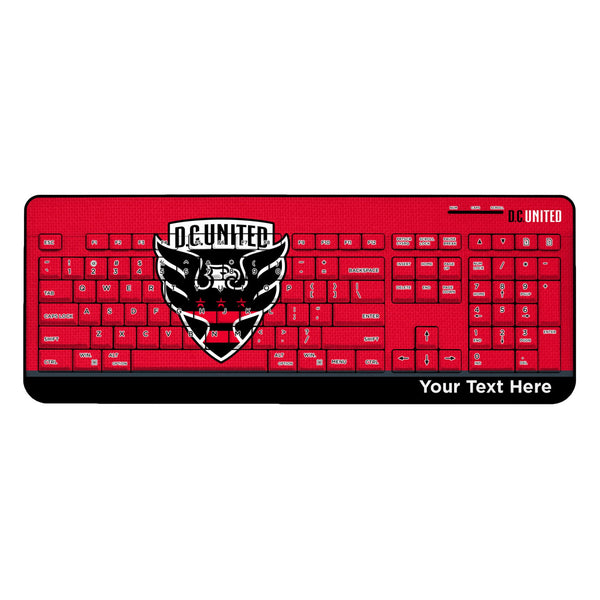 DC United Personalized Endzone Solid Wireless USB Keyboard