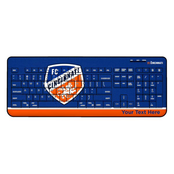 FC Cincinnati Personalized Endzone Solid Wireless USB Keyboard