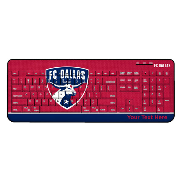 FC Dallas Personalized Endzone Solid Wireless USB Keyboard