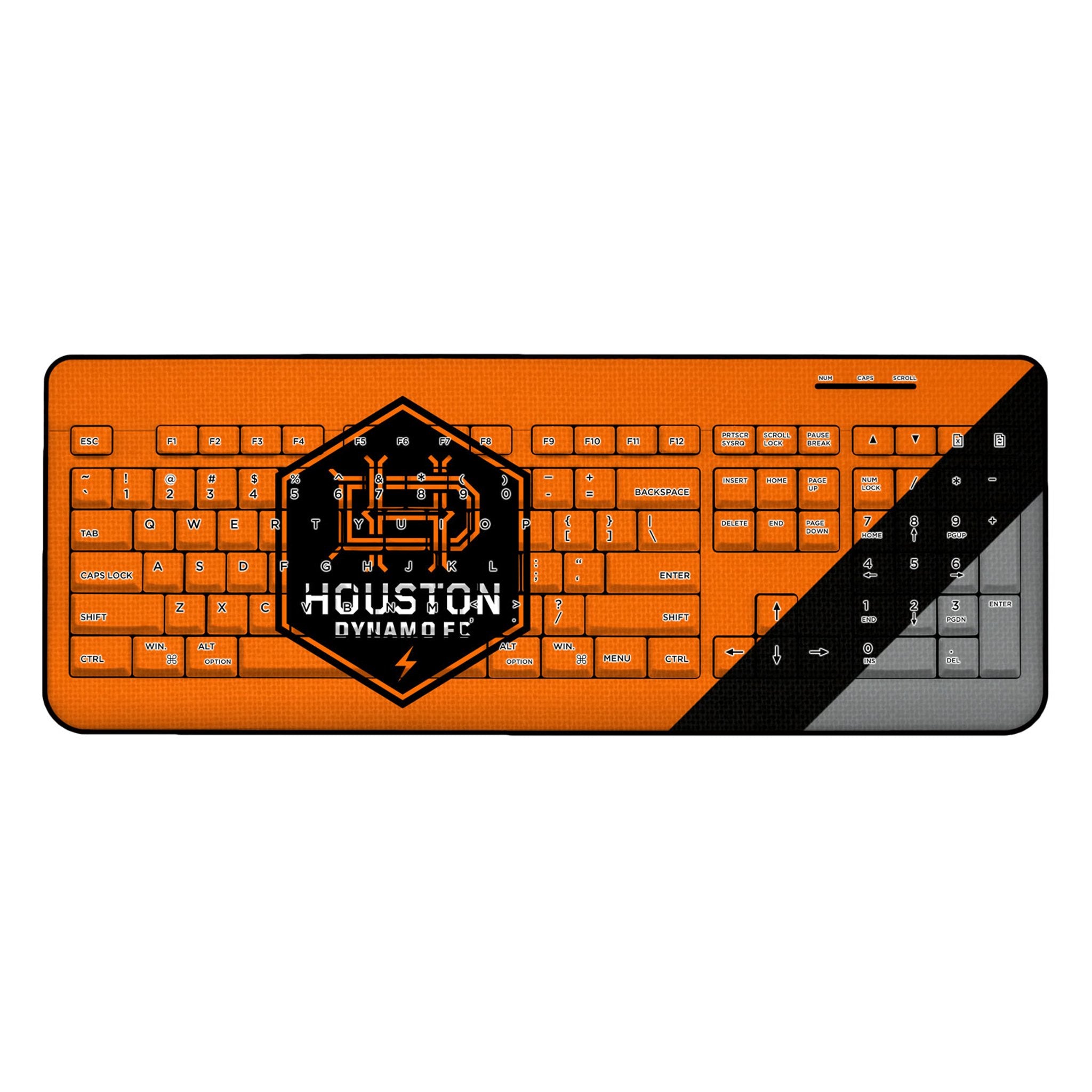 Houston Dynamo  Diagonal Stripe Wireless USB Keyboard