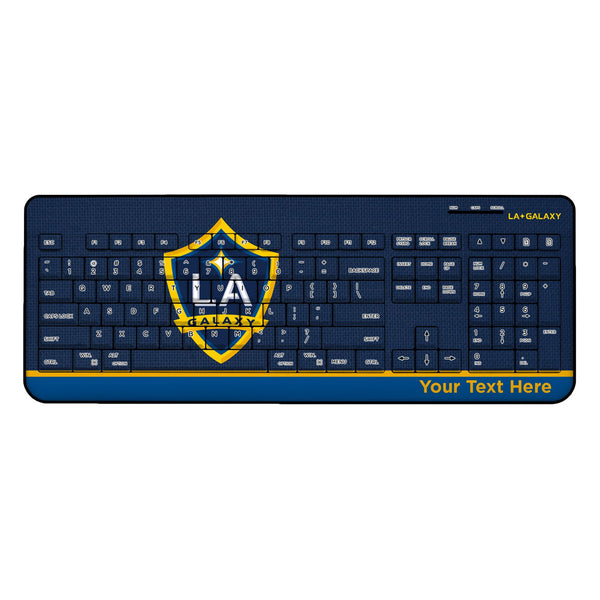 LA Galaxy Personalized Endzone Solid Wireless USB Keyboard