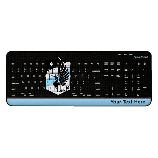 Minnesota United FC Personalized Endzone Solid Wireless USB Keyboard