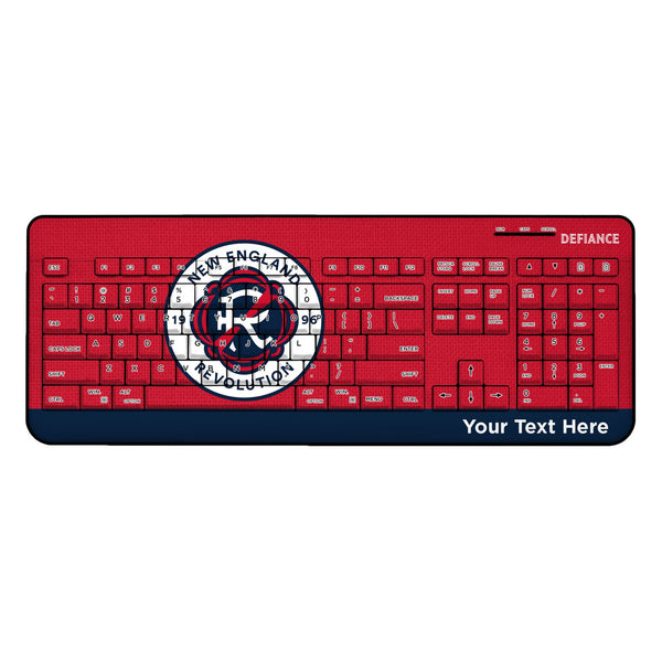 New England Revolution Personalized Endzone Solid Wireless USB Keyboard