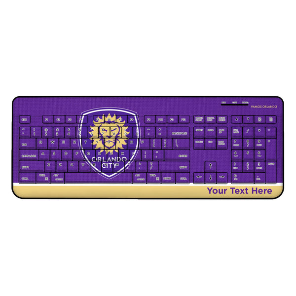Orlando City Soccer Club Personalized Endzone Solid Wireless USB Keyboard
