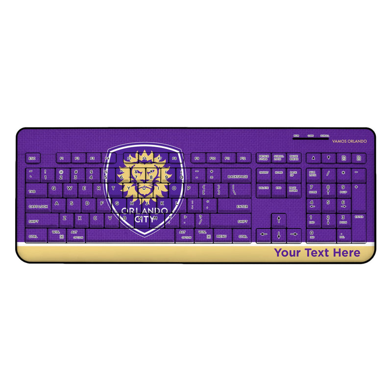 Orlando City Soccer Club Personalized Endzone Solid Wireless USB Keyboard