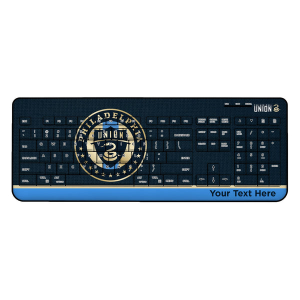 Philadelphia Union Personalized Endzone Solid Wireless USB Keyboard
