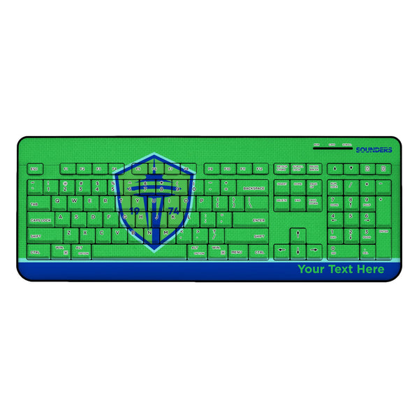 Seattle Sounders FC Personalized Endzone Solid Wireless USB Keyboard